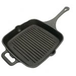 Cast Iron 10 Inch Handle Grill Pan Pre Seasoned