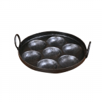 Iron Kuzhi Paniyaram 7 Cavity / Paddu Pan Pre Seasoned