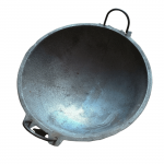 Cast Iron Pre Seasoned Kadai / Kadhai / Vadachatty / Wok / Fry Pan / Frying Kadai Black 3.2 Kg (Vol. 2.0 L)