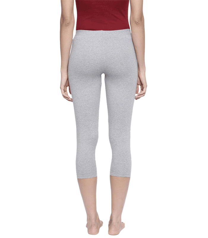 Buy Women's Cotton Lycra Biowashed Capri Leggings Combo Pack of 3 (White,  Dark Brown ,Maroon) Online In India At Discounted Prices