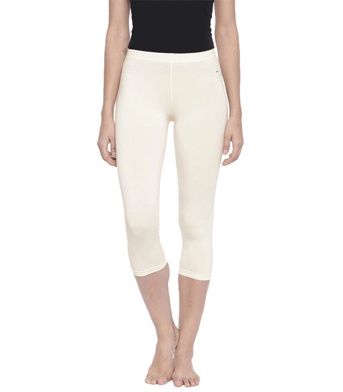 Buy online Set Of 2 White Cotton Capri Legging from Capris & Leggings for  Women by Lady Lyka for ₹899 at 25% off