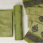 Pure Linen texture with Printed Dupatta Suit Set