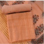 Chanderi Floral Print Salwar Suit Material (Unstitched)