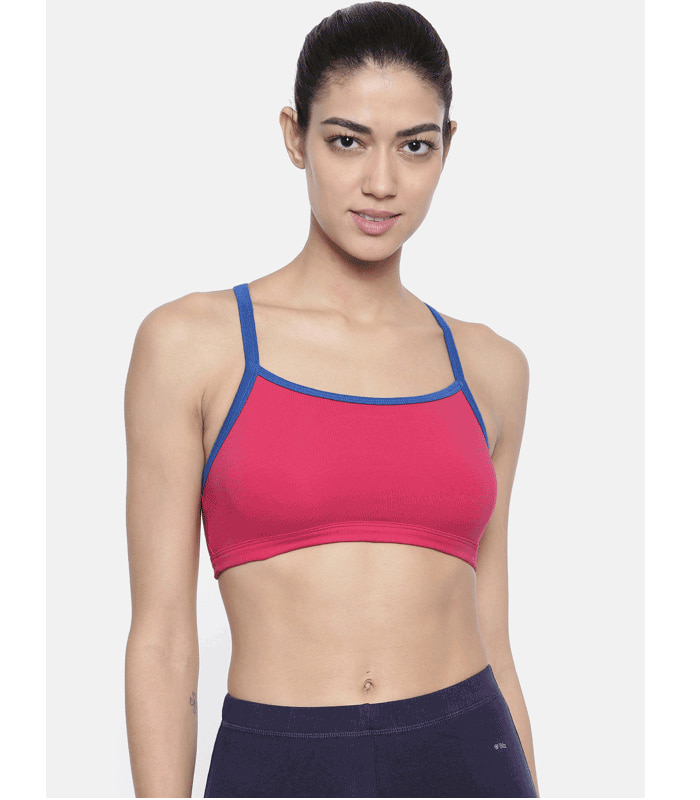 Racer Back Sports Bra Pack of 2 - BITZ ( Burberry and Lime Punch