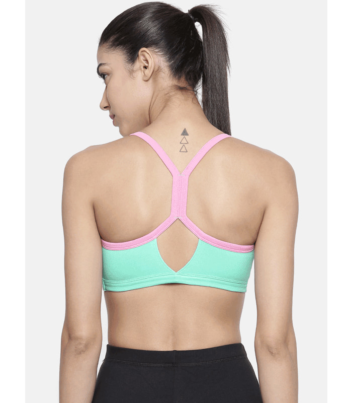 Racer Back Sports Bra Pack of 2 - BITZ ( Lucite Green and Magenta