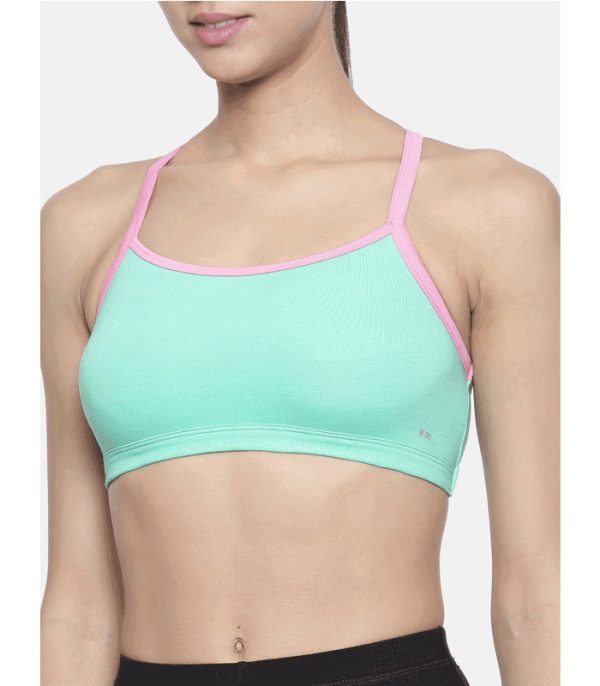 ANKF Women Cotton Non Padded Sports Bra (Pack of 3 Multicolor)