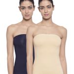 Organic Cotton Tube Camisole Pack of 2 - Bitz  ( Sheep Skin and Peacot )