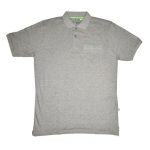GLUETON MENS SOLID POLO WITH SLEEVE RIB AND POCKET
