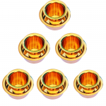 Brass Coffee Dabara Set/ Traditional Kumbakonam Dabara Set(Pack of 6)