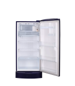 LG 215 L Direct Cool Single Door 4 Star Refrigerator with Base Drawer (Blue Glow, GL-D221ABGY)
