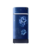 SAMSUNG 198 L Direct Cool Single Door 4 Star Refrigerator with Base Drawer (Camellia Blue, RR21T2H2XCU/HL)