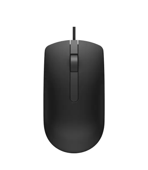 DELL MS 116 Wired Optical Mouse (USB 2.0, USB 3.0, Black)