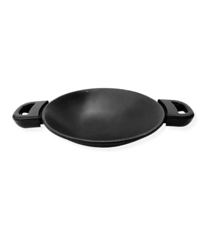 Black Large Cast Iron Appam Pan, For Kitchen, Oval