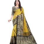 Introvert Kanjivaram Jacquard Pure Silk Saree