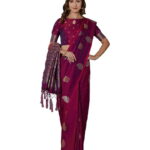 Trendy Kanjivaram Jacquard Pure Silk Saree