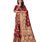 Cultural Kanjivaram Jacquard Banarasi Saree